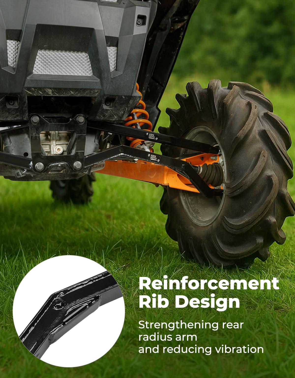 KEMIMOTO bracci posteriori Polaris RZR XP 1000 17-23 acciaio