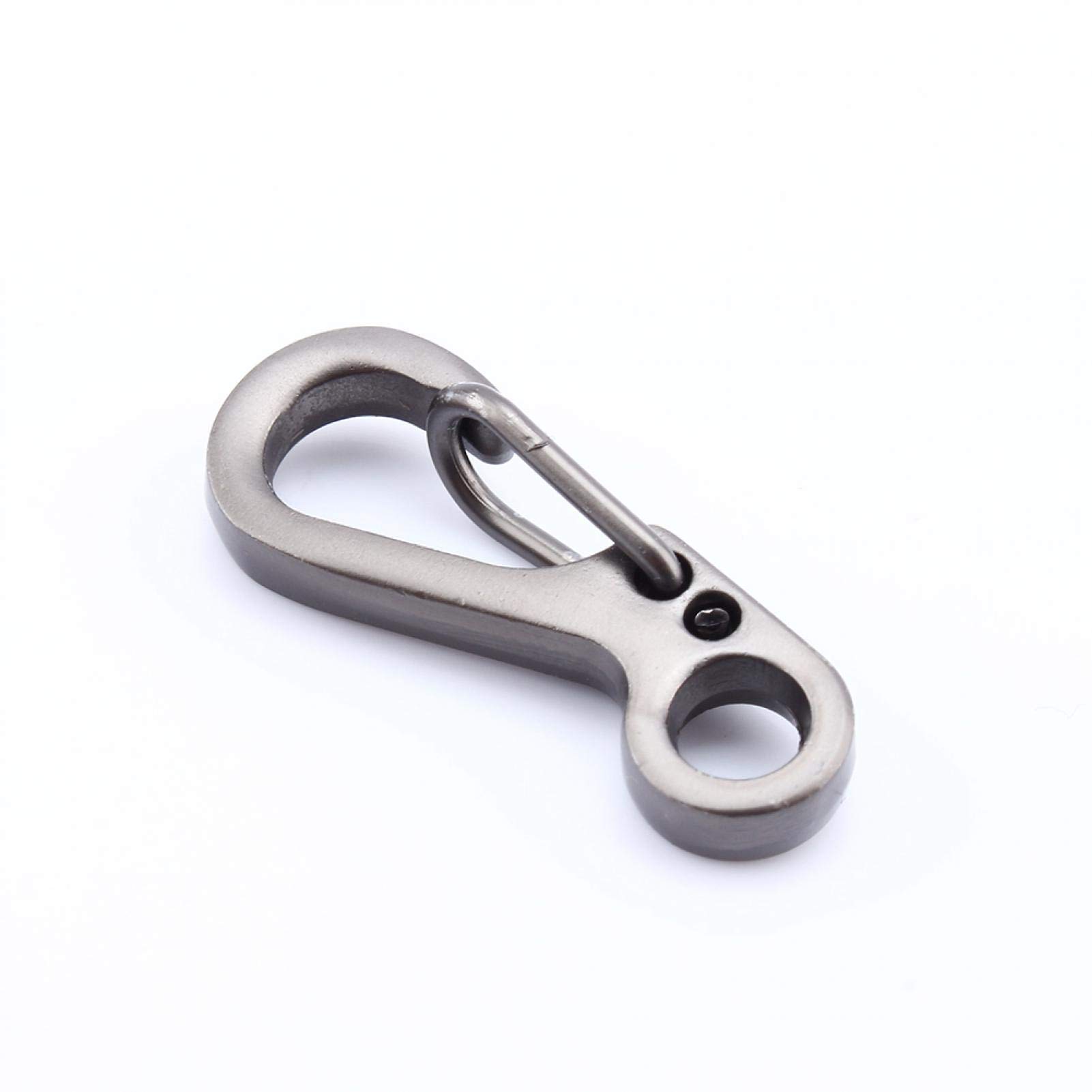 Kuuleyn mini moschettone portachiavi nero 30 mm lega
