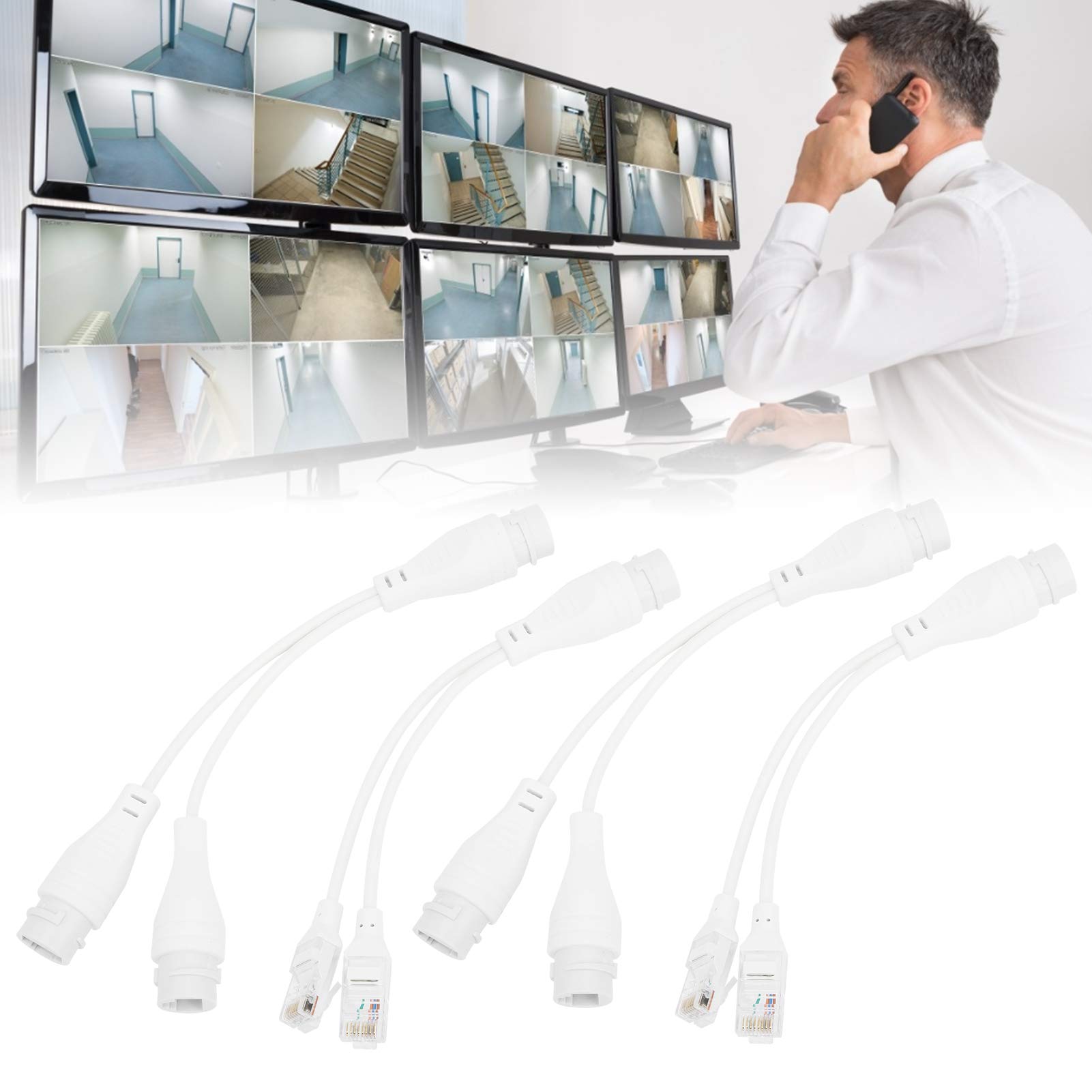 Kuuleyn Sdoppiatore PoE 1 a 2 cavo adattatore 2 pezzi impermeabile