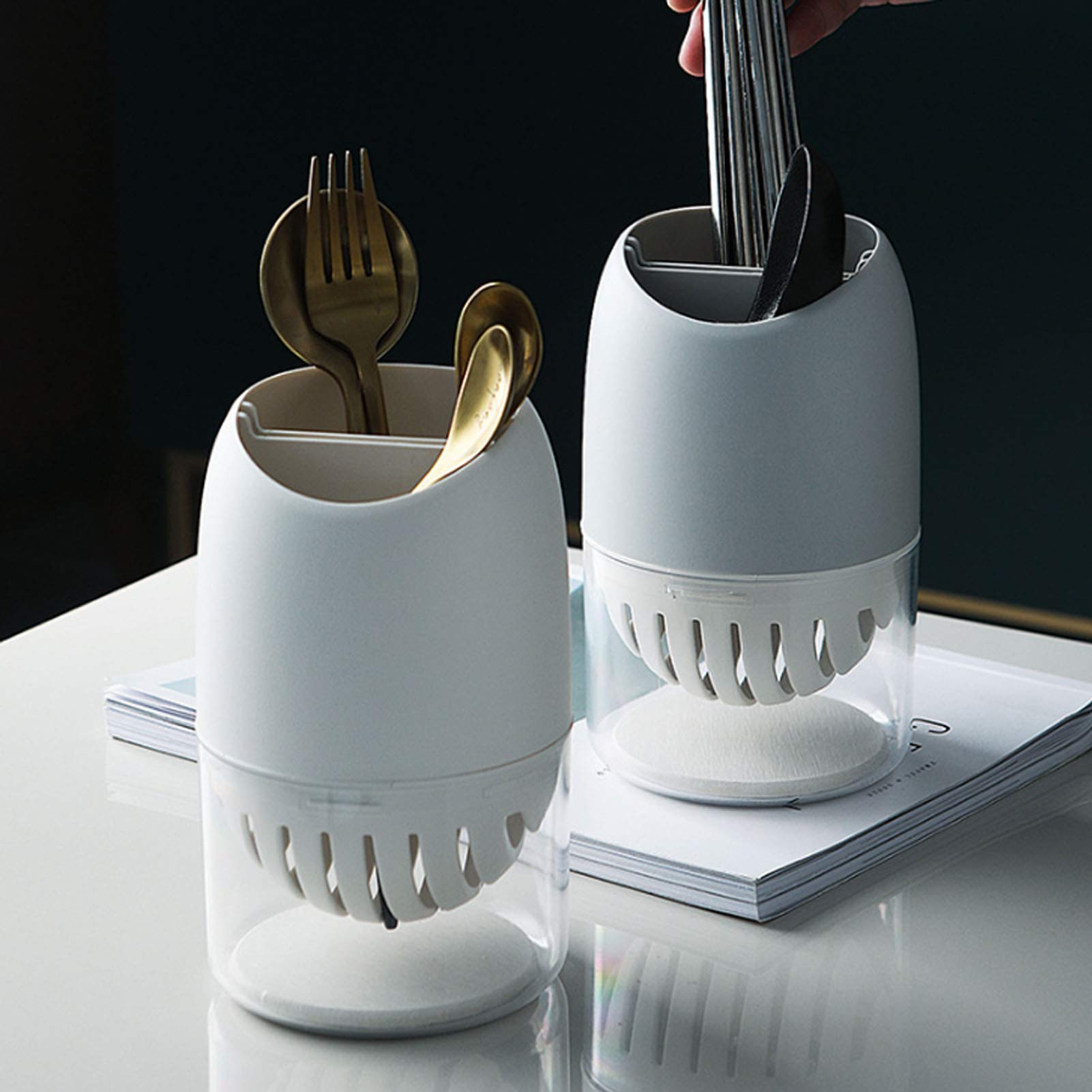 Kuuleyn Portaposate cucina scolapiatti con drenaggio