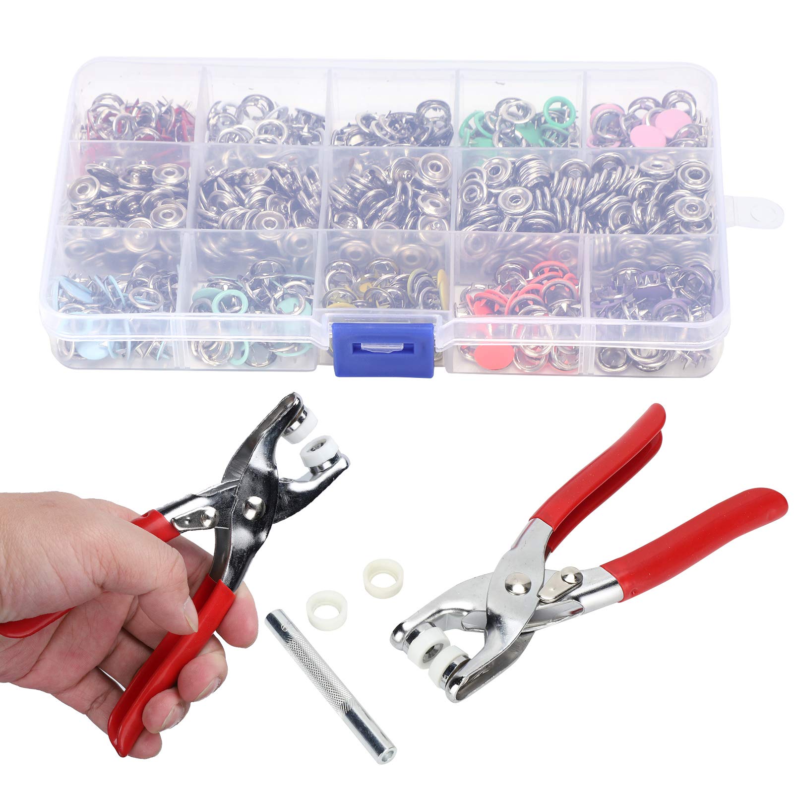 Kuuleyn Bottoni a Pressione Colorati 9,5mm Kit 804 Pezzi