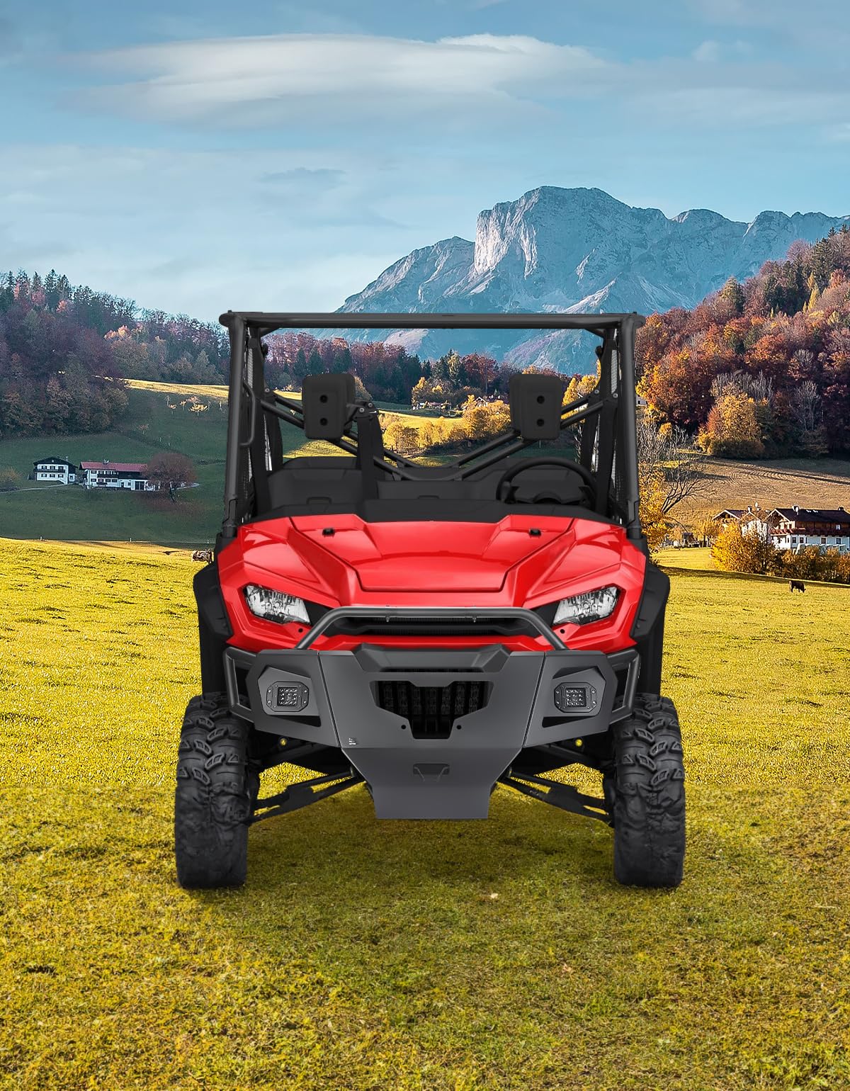 KEMIMOTO Pioneer 1000 paraurti anteriore con luci