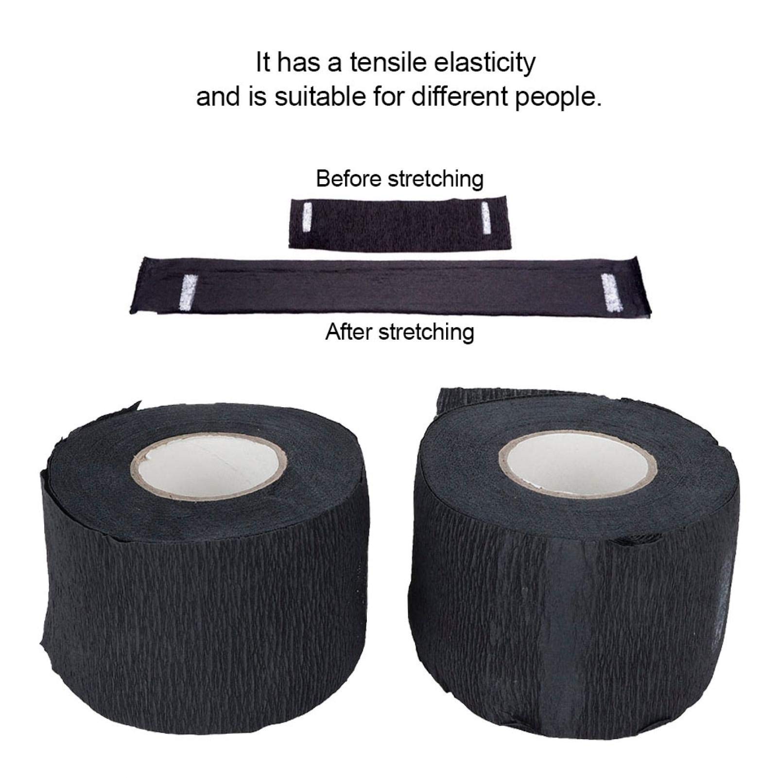 Kuuleyn Strisce Collo Carta Nere 2pz Elastiche