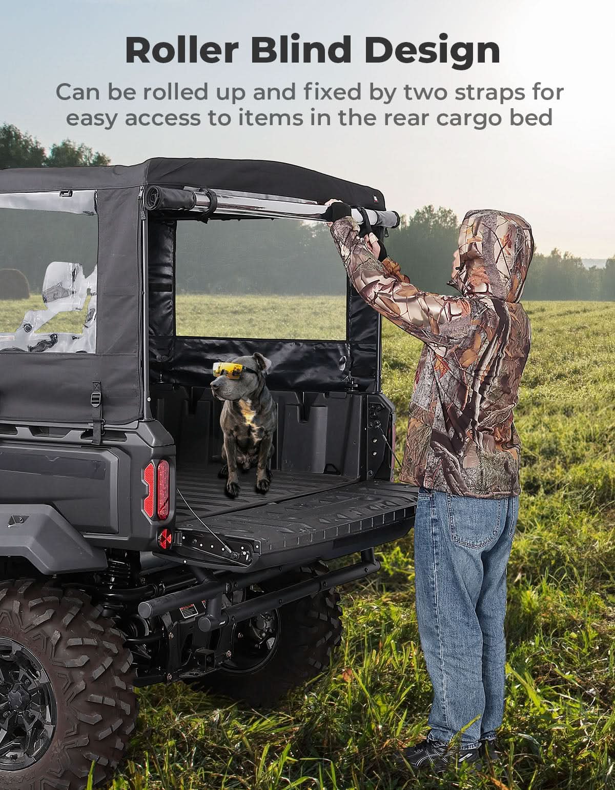 KEMIMOTO Defender telo cassone UTV camper impermeabile
