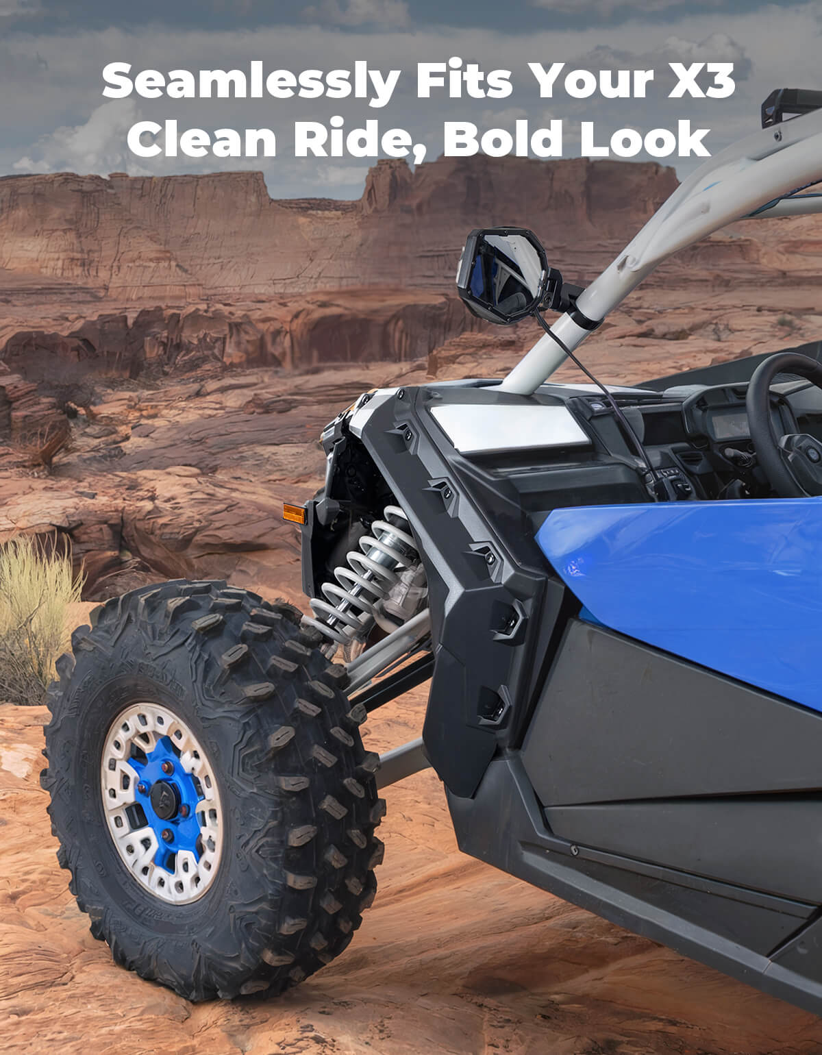 KEMIMOTO Parafanghi Allargati Can-Am Maverick X3 4pz