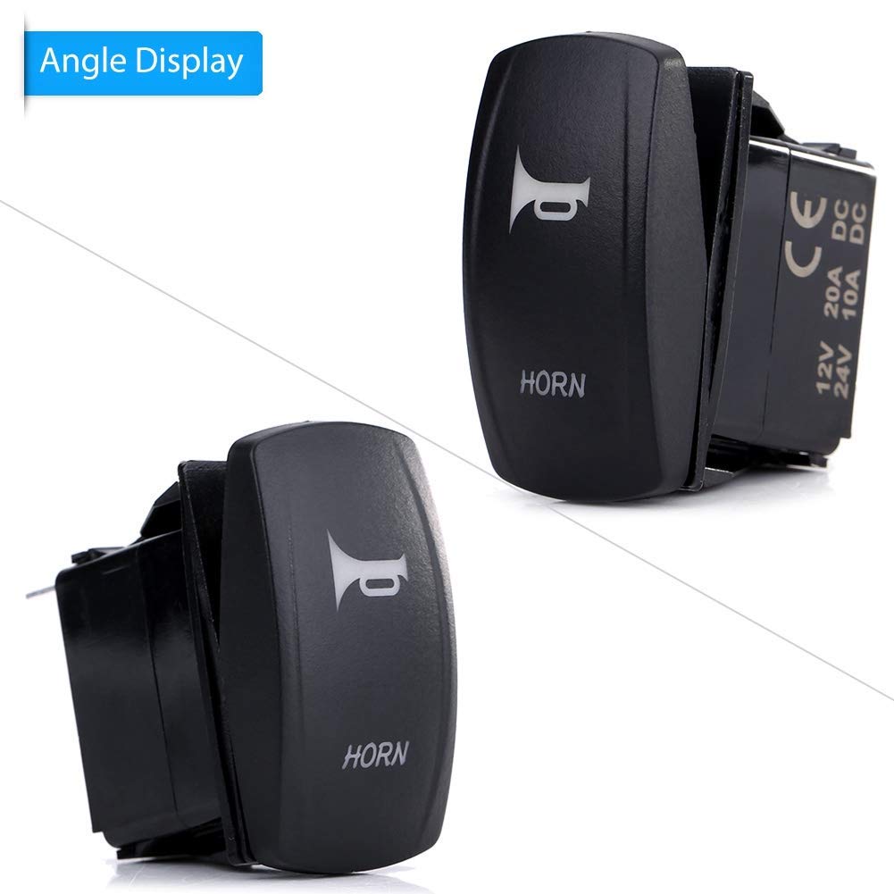 Kuuleyn Interruttore Bilanciere 12V-24V 3 Pin On-Off Nero