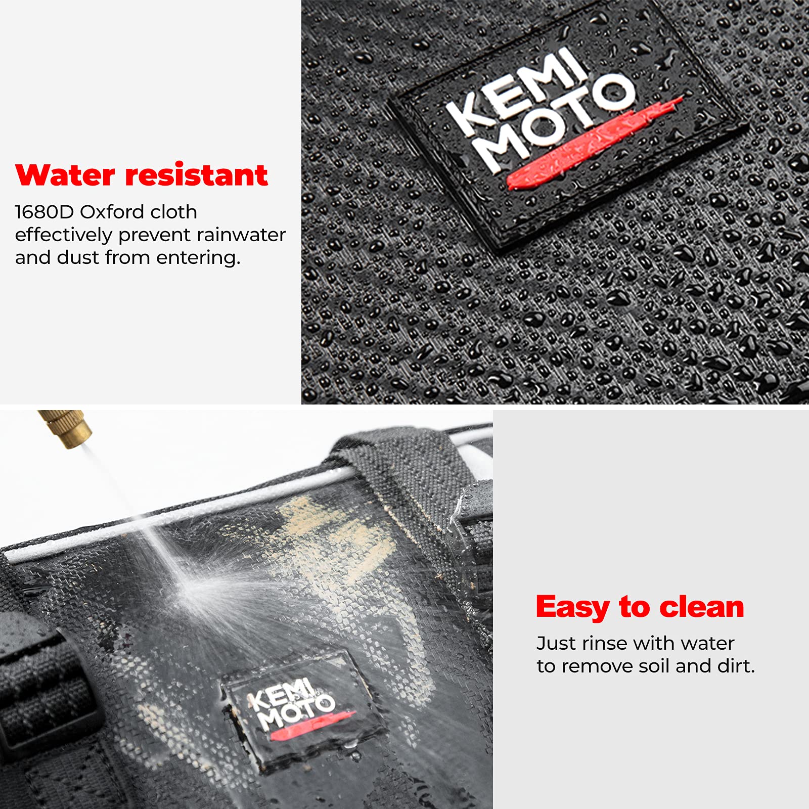 Kemimoto Borsa Parafango Anteriore Moto con Astuccio Idrorepellente