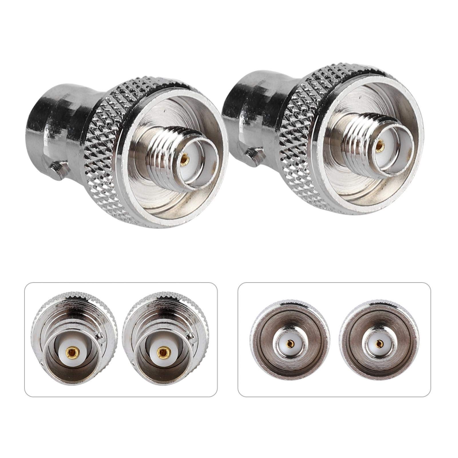 Kuuleyn Adattatore SMA Femmina-BNC Femmina 2 Pezzi 50 Ohm