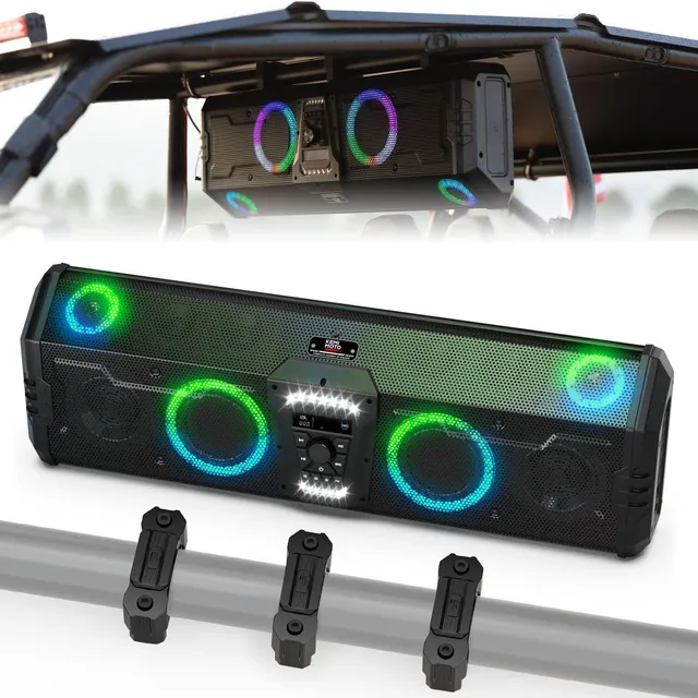 KEMIMOTO Midnight 90 soundbar tetto UTV Bluetooth RGB IP66