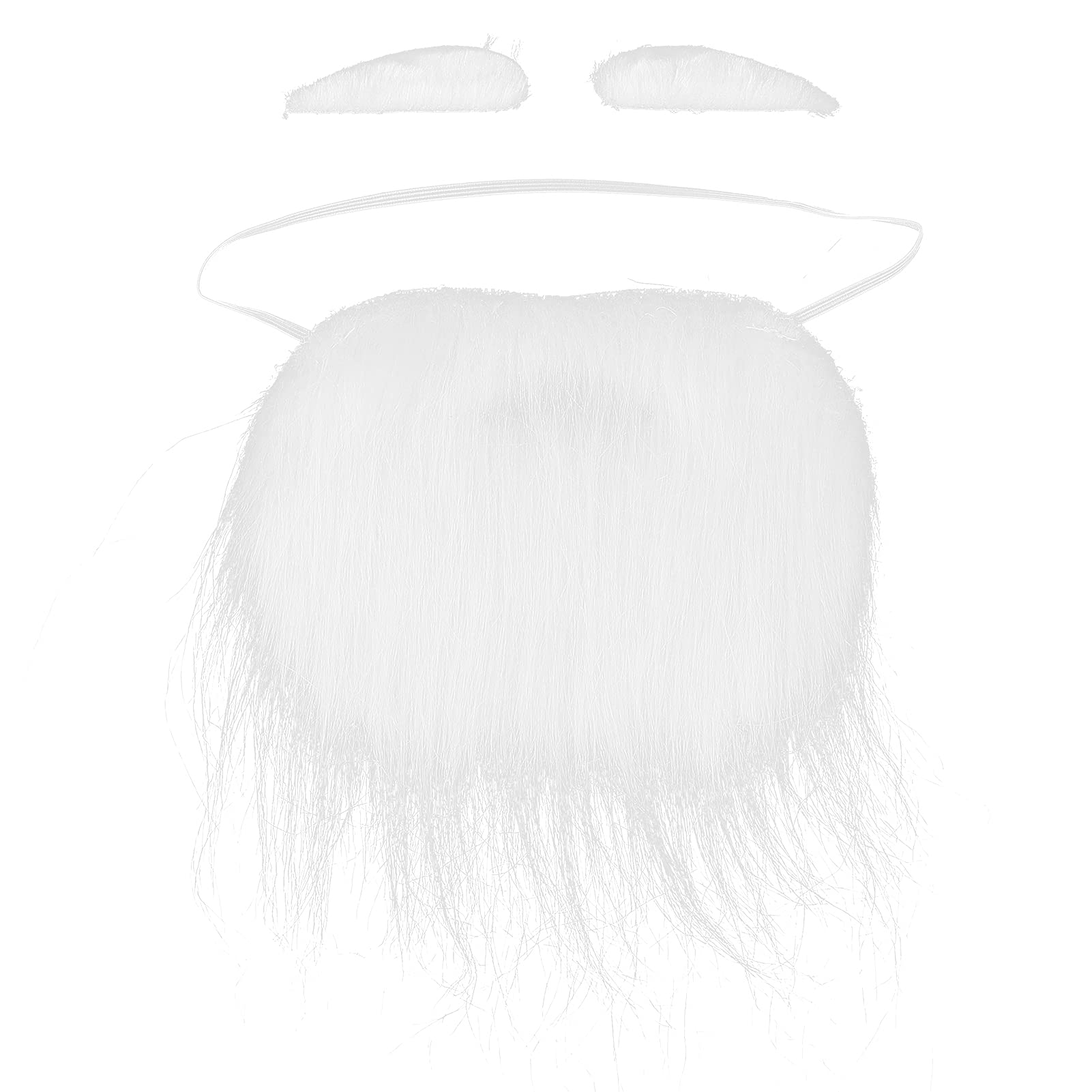 Kuuleyn Barba Babbo Natale Finta con Baffi e Sopracciglia Flanella