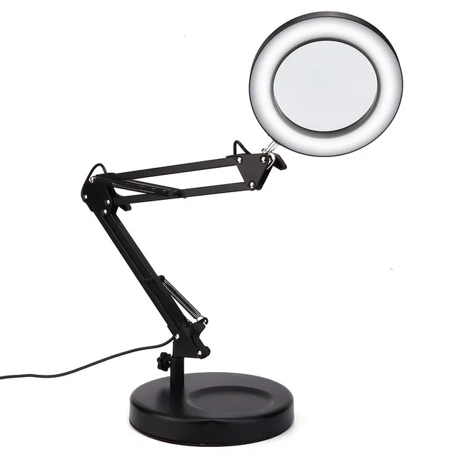Kuuleyn lampada ingrandimento 5X USB 64 LED pieghevole 3 luci