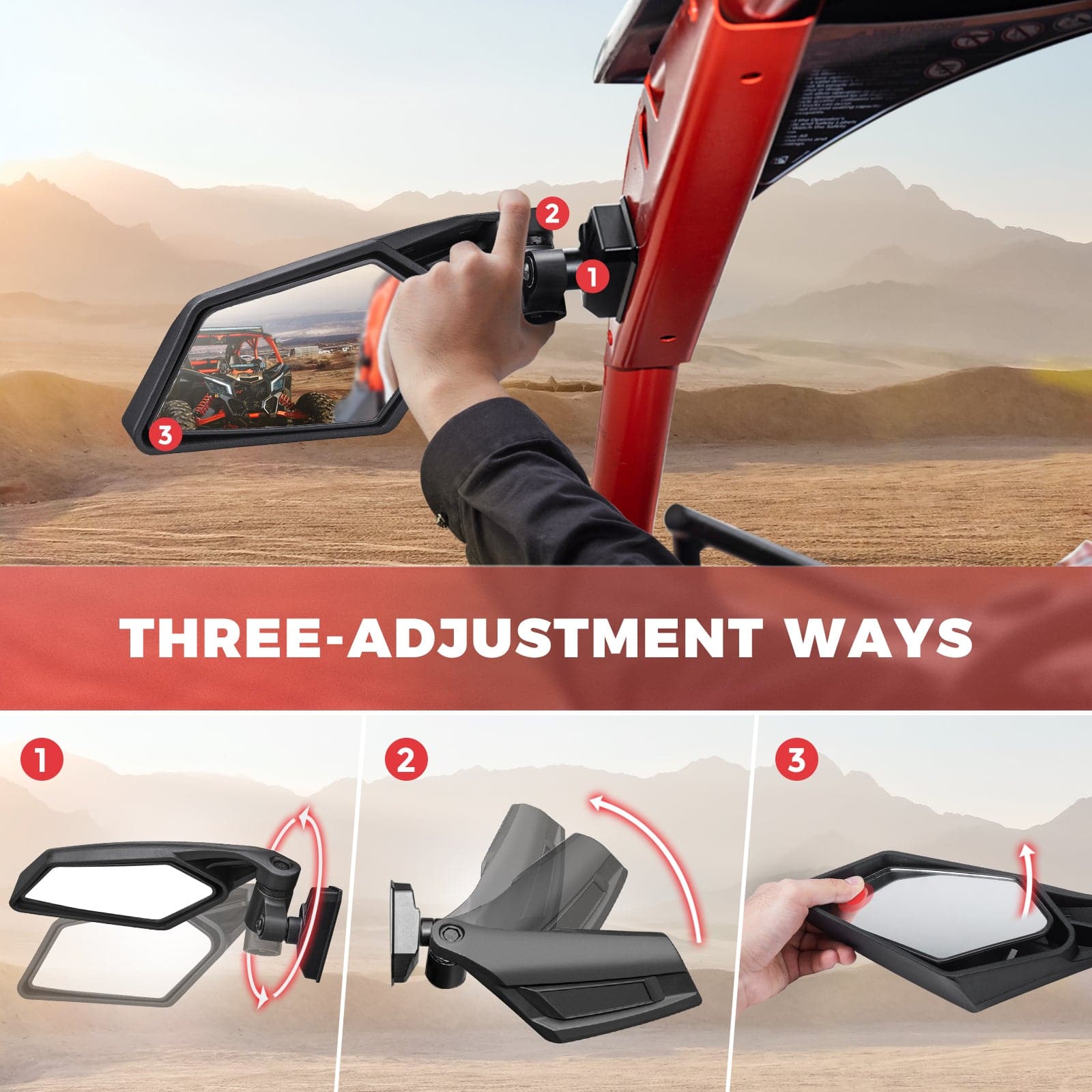 Kemimoto Maverick X3 Max kit specchietti e tettuccio