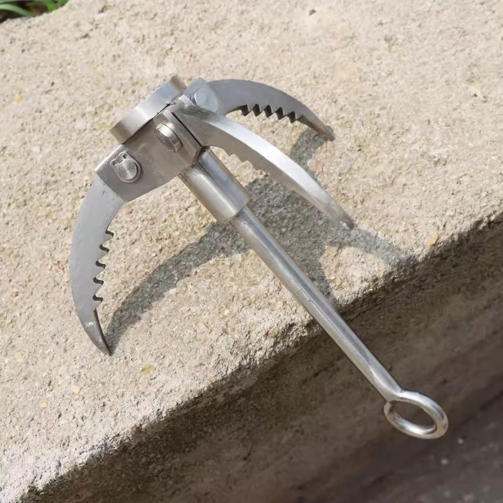 Kuuleyn Rampino Acciaio Inox 3 Artigli Pieghevole 350 kg