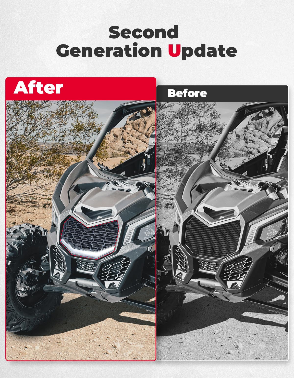 KEMIMOTO Maverick X3 Griglia Anteriore con LED IP67