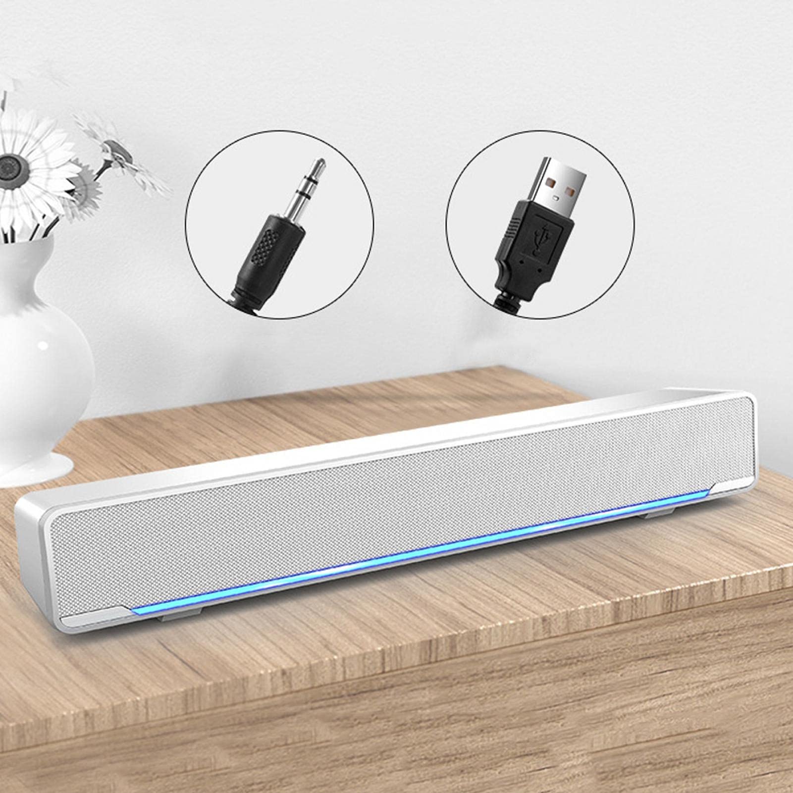 Kuuleyn Soundbar V-196 USB jack 3,5mm bianca