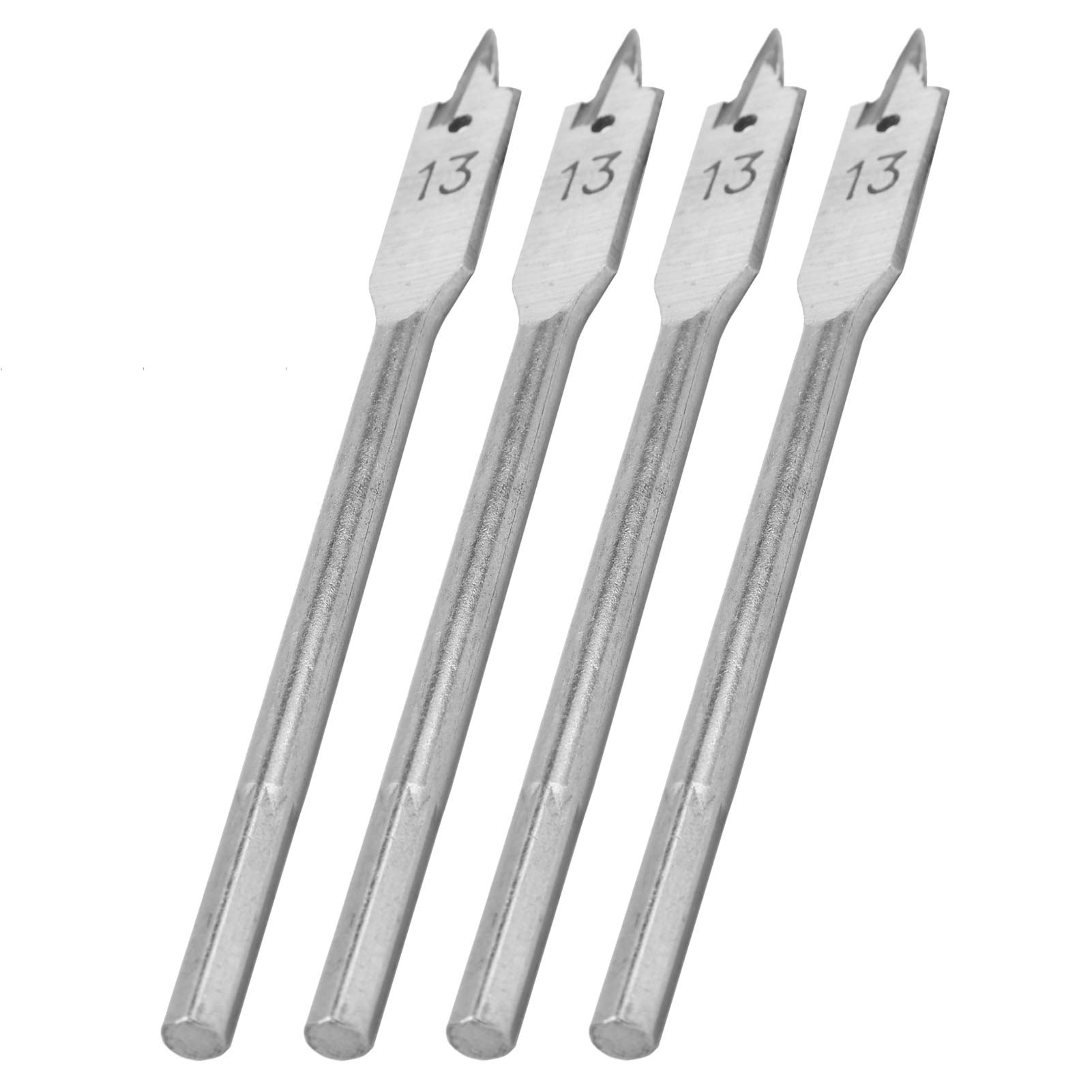 Kuuleyn Set 4 punte piatte legno 13 mm acciaio carbonio