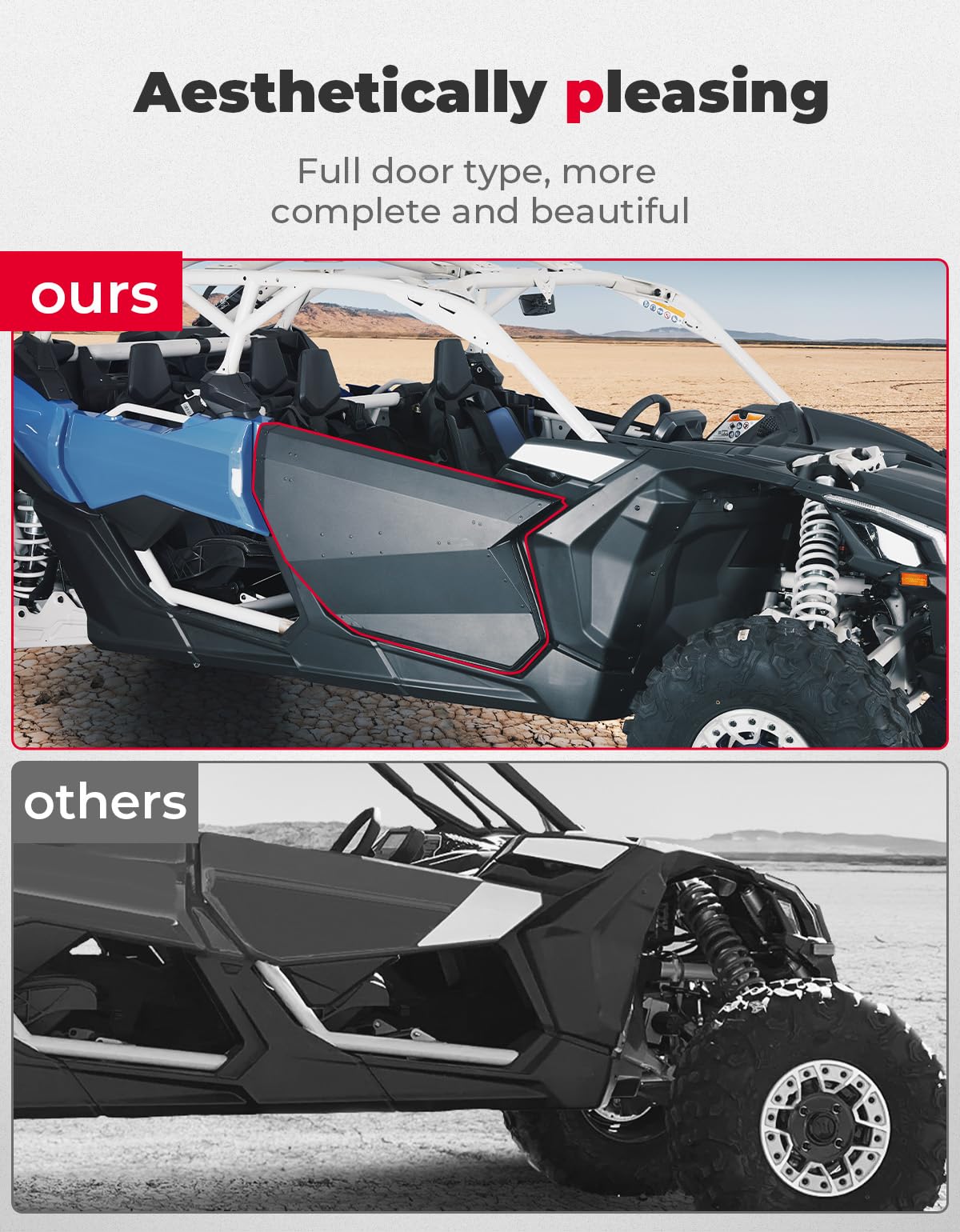 Kemimoto Porte Anteriori Alluminio per Can-Am Maverick X3