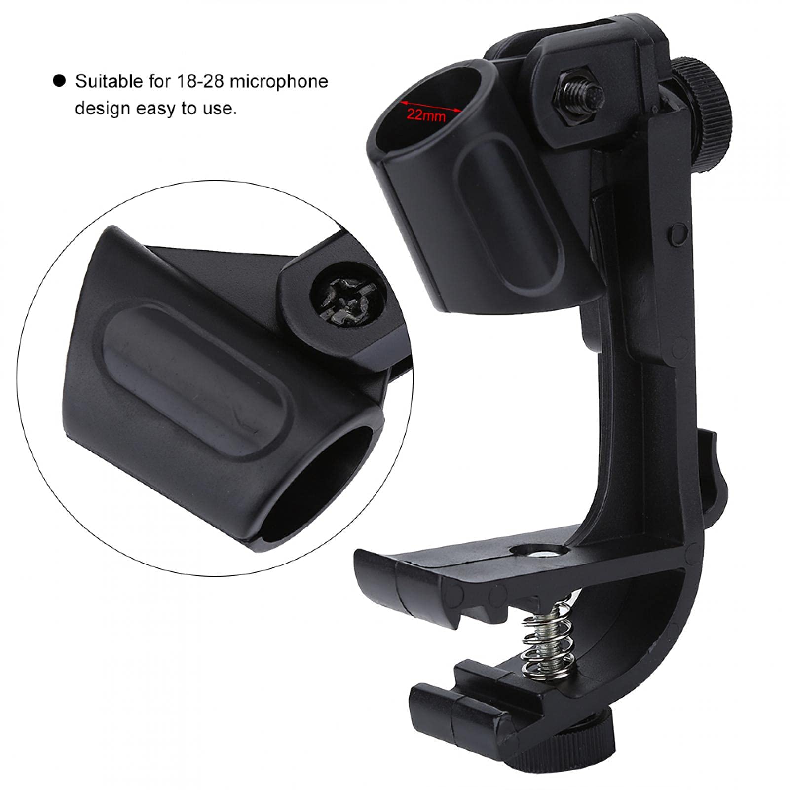 Kuuleyn Clip Microfono Batteria 18-22 mm 2 Pezzi