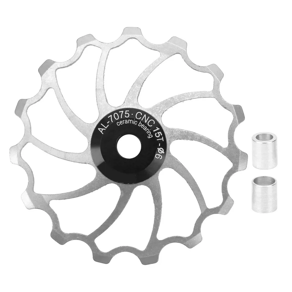 Kuuleyn Puleggia Cambio 15T Rotellina Ceramica Argento