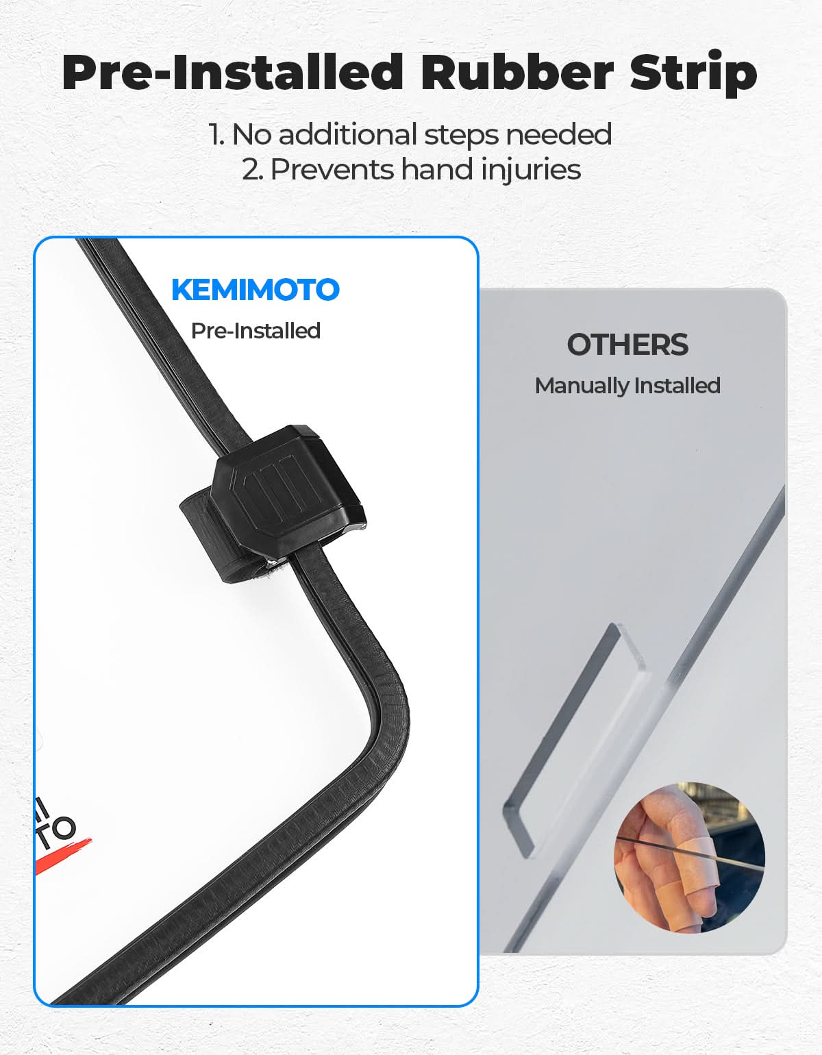 KEMIMOTO Parabrezza Ranger 1000 Ventilato PC Antigraffio