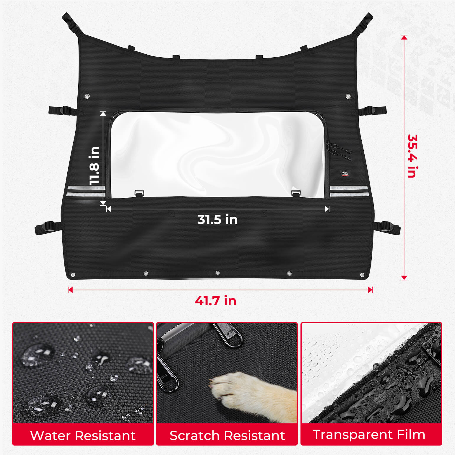 Kemimoto ZForce 500 800 1000 lunotto posteriore avvolgibile