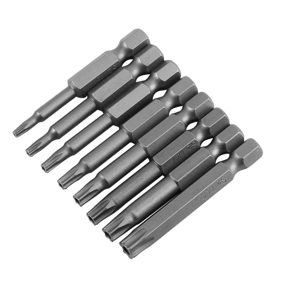 Kuuleyn Set Punte Torx T8-T40 50 mm S2 Magnetico 8 Pezzi