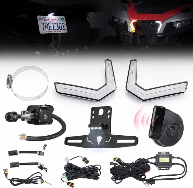Kemimoto General 1000 kit frecce LED clacson portatarga