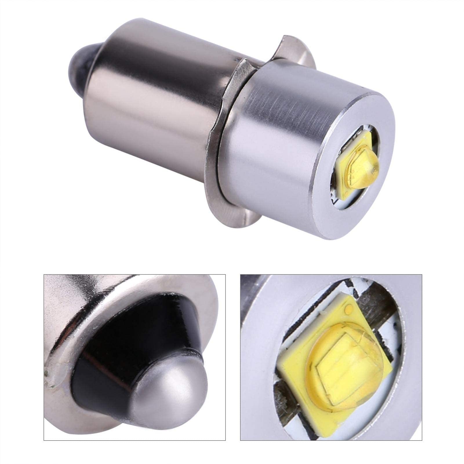 Kuuleyn Lampadina LED Torcia 5W 6-24V P13.5S Alta Luminosità