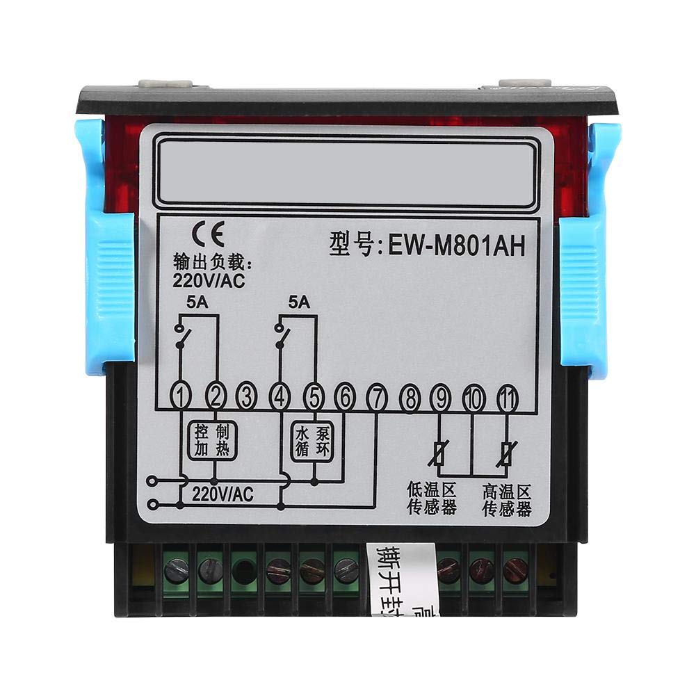 Kuuleyn Termostato AC 220V 5A Display per Scaldacqua Solare