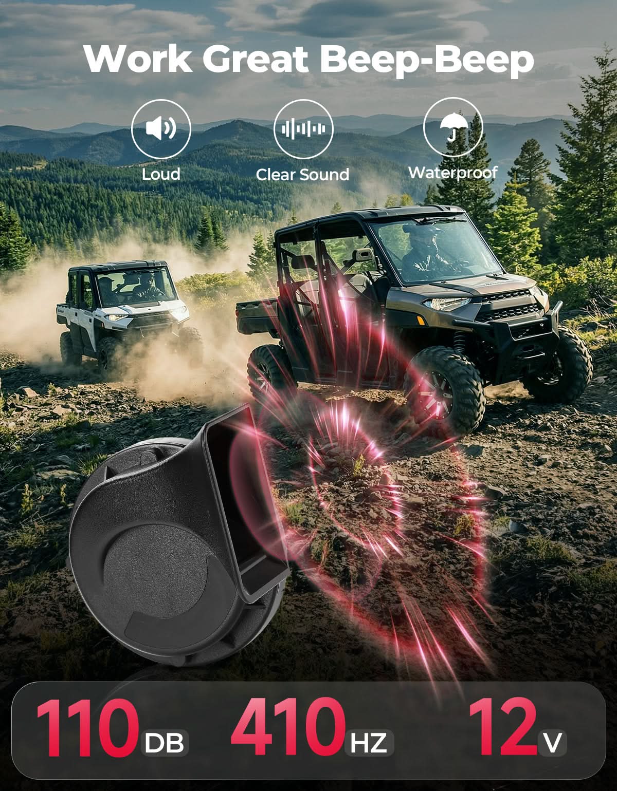 Kemimoto UTV kit frecce universale con clacson e spie cruscotto