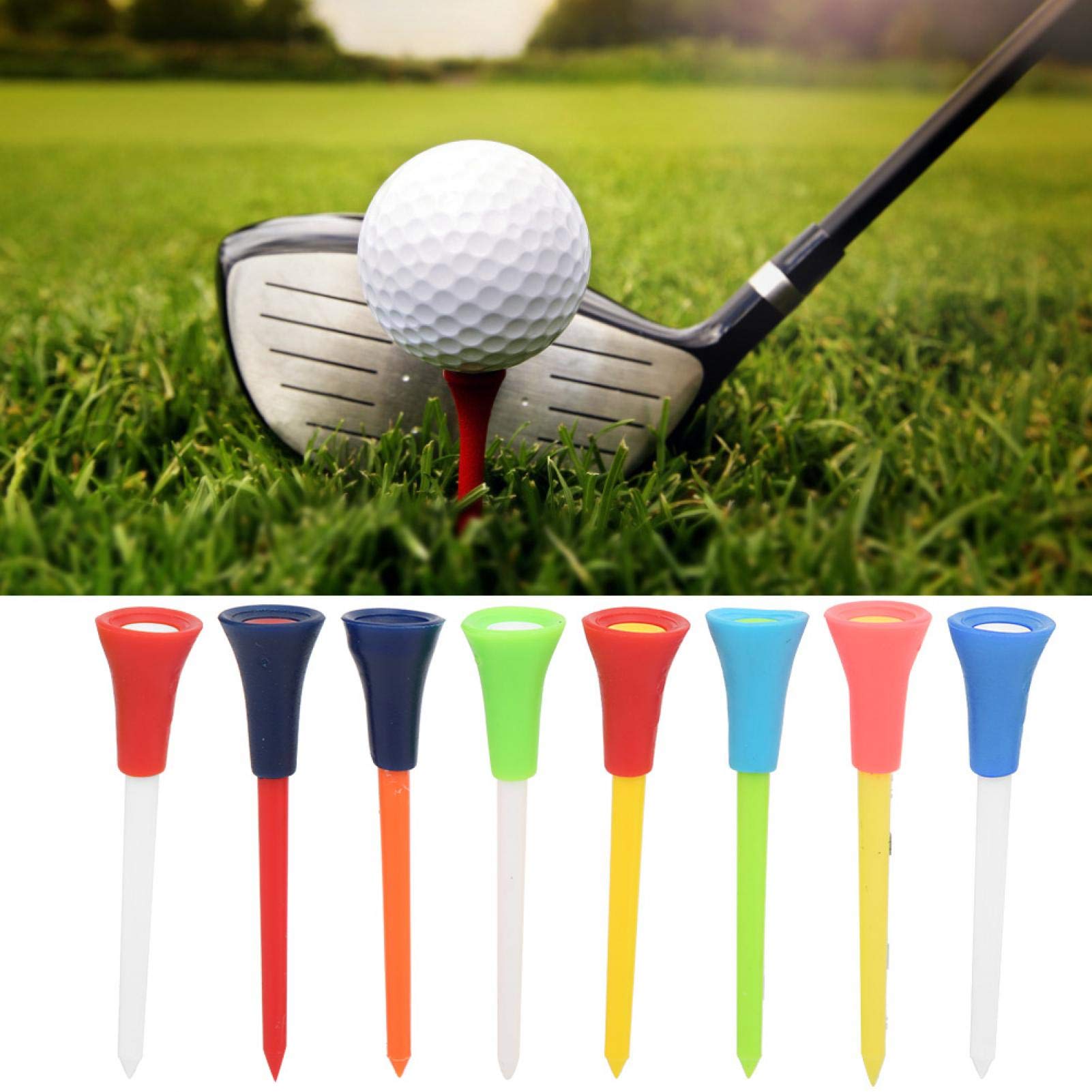 Kuuleyn Tee Golf Silicone 50 Pezzi 83 mm Colorati