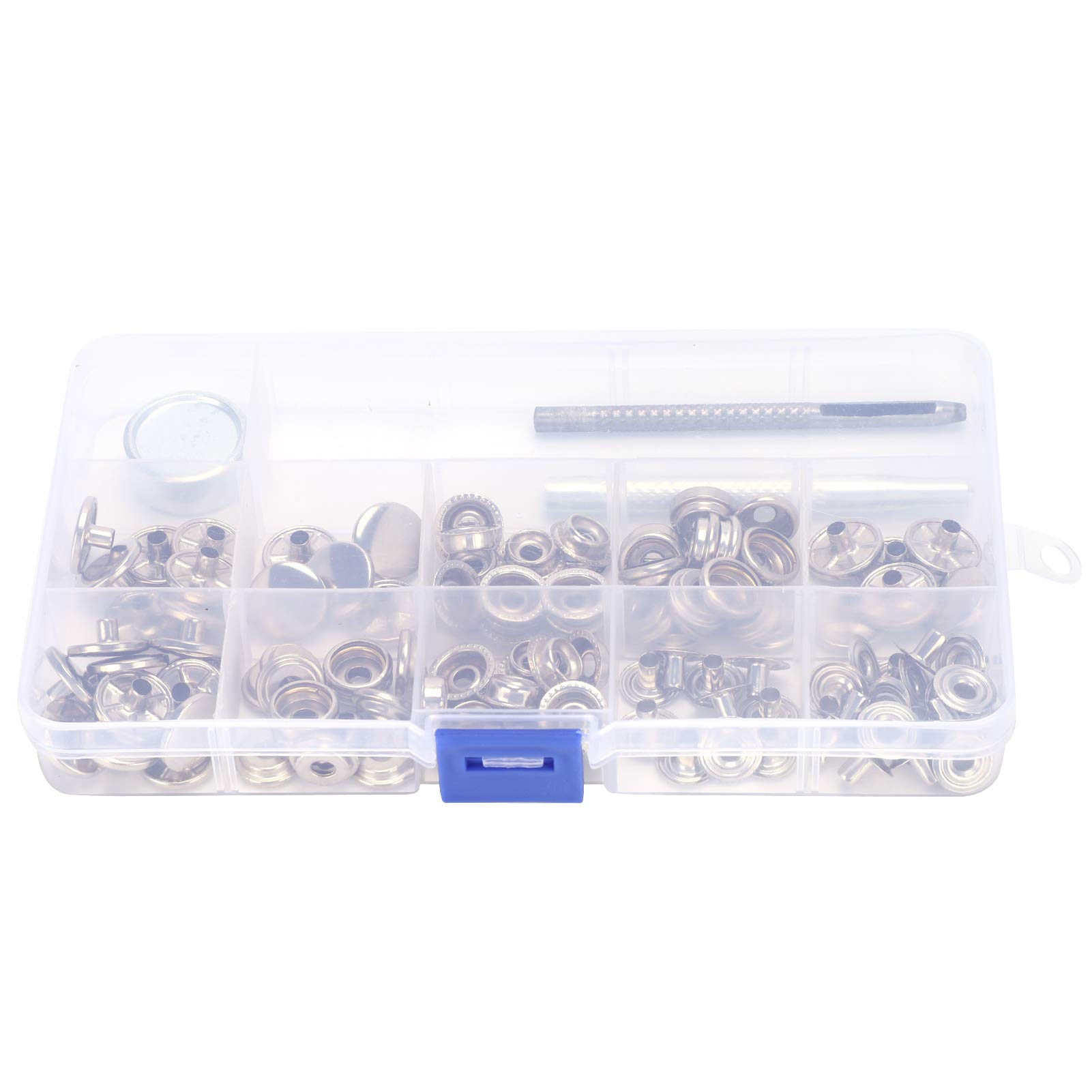 Kuuleyn Bottoni a Pressione Argento Kit 123 Pezzi Pinza