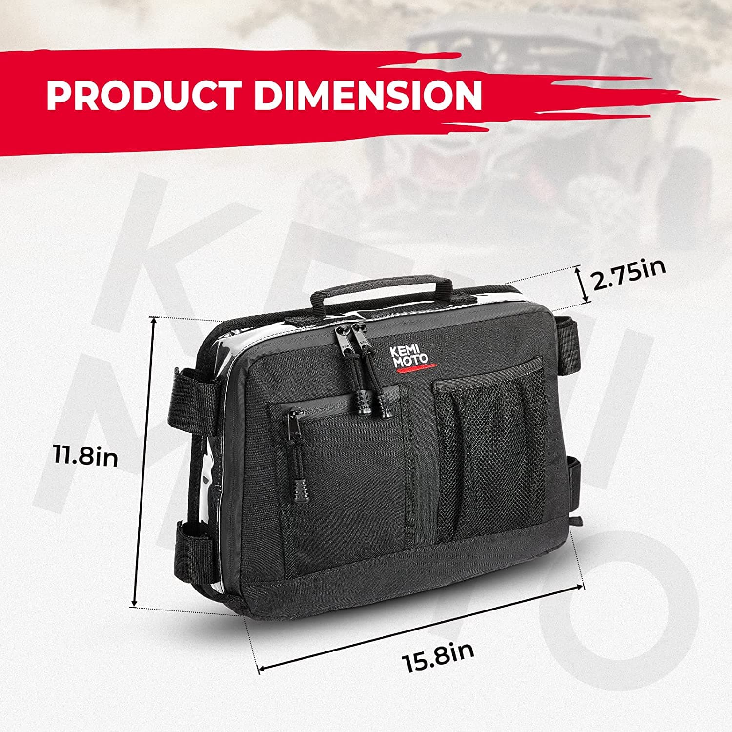 Kemimoto Borsa Sottotetto Maverick X3 10L Nera