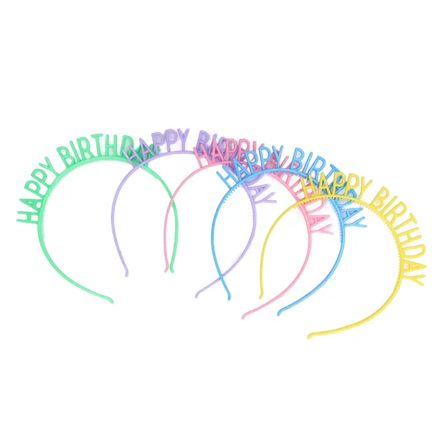 AOWINHIT Fasce Compleanno Plastica 10 Pezzi 10 Colori