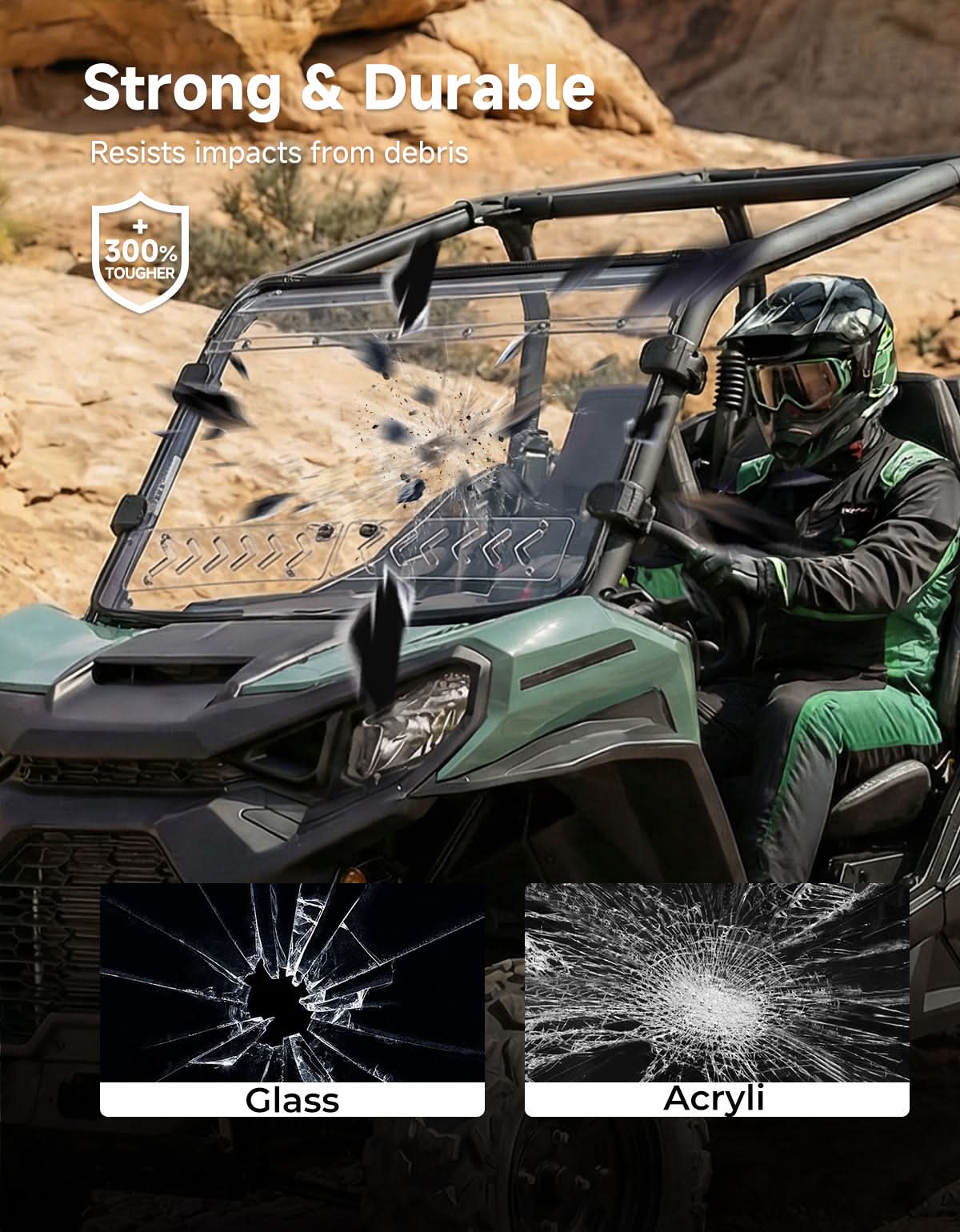KEMIMOTO Parabrezza Commander Maverick Sport Trail