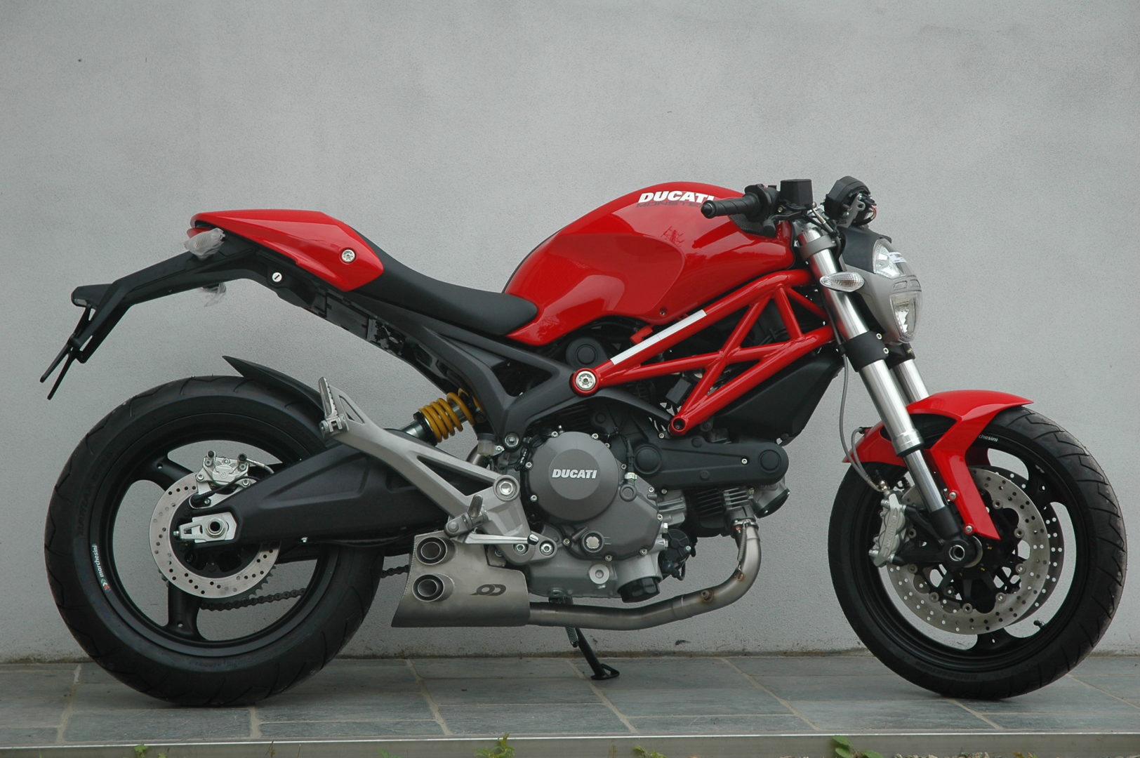 QD Exhaust Ex-Box Scarico Completo Monster 696 2008-13 Euro 3
