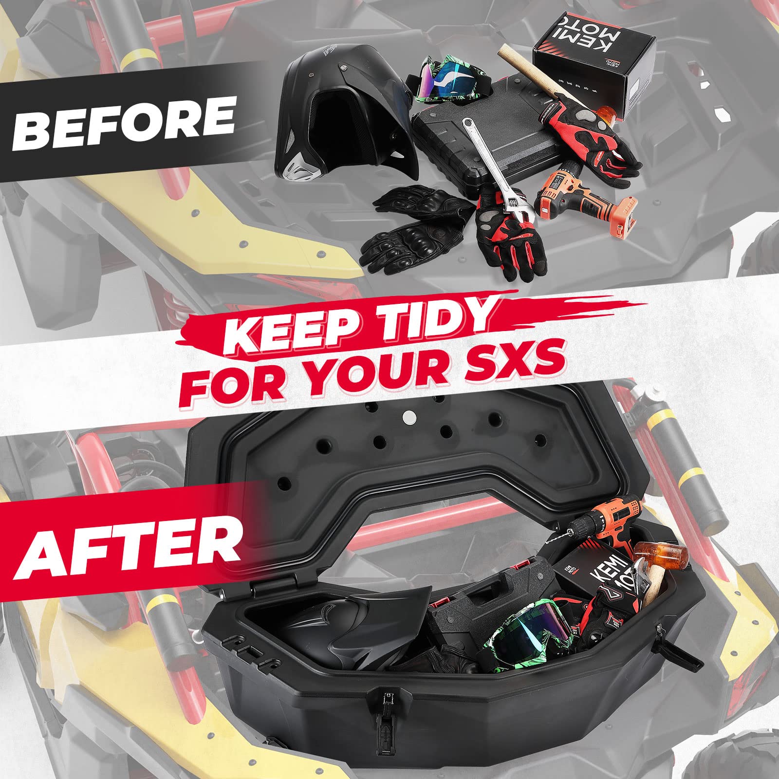 Kemimoto Maverick X3 bauletto posteriore 30L impermeabile