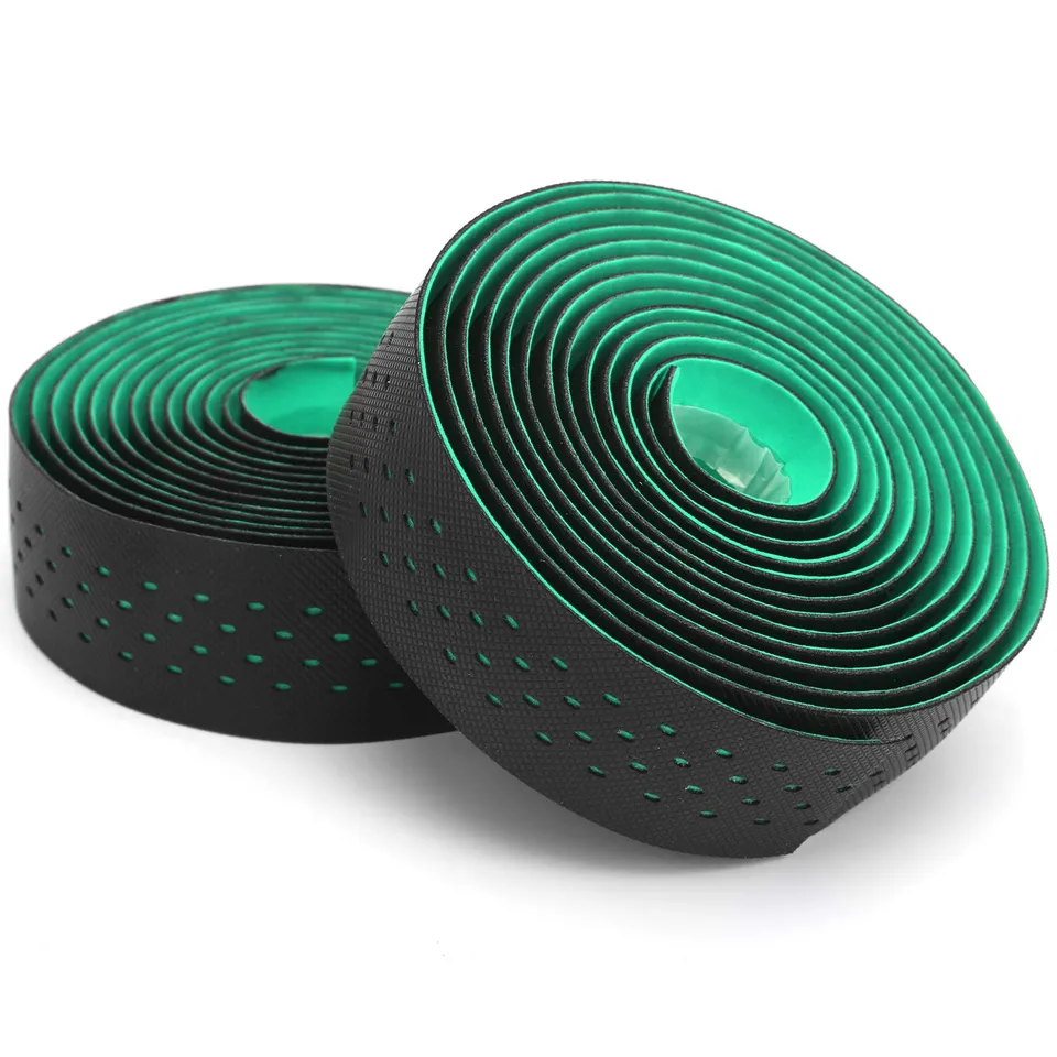 Kuuleyn Nastro Manubrio Bici 1 Paio Nero Verde Antiscivolo