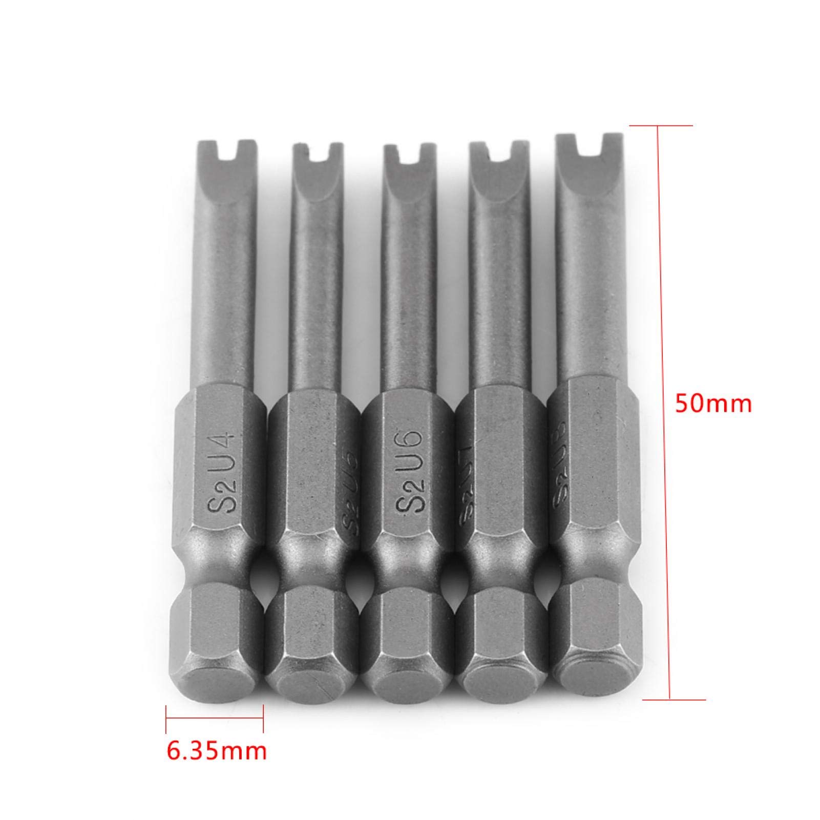 Kuuleyn Inserti a U U4-U8 S2 Magnetici 50mm 5 Pezzi
