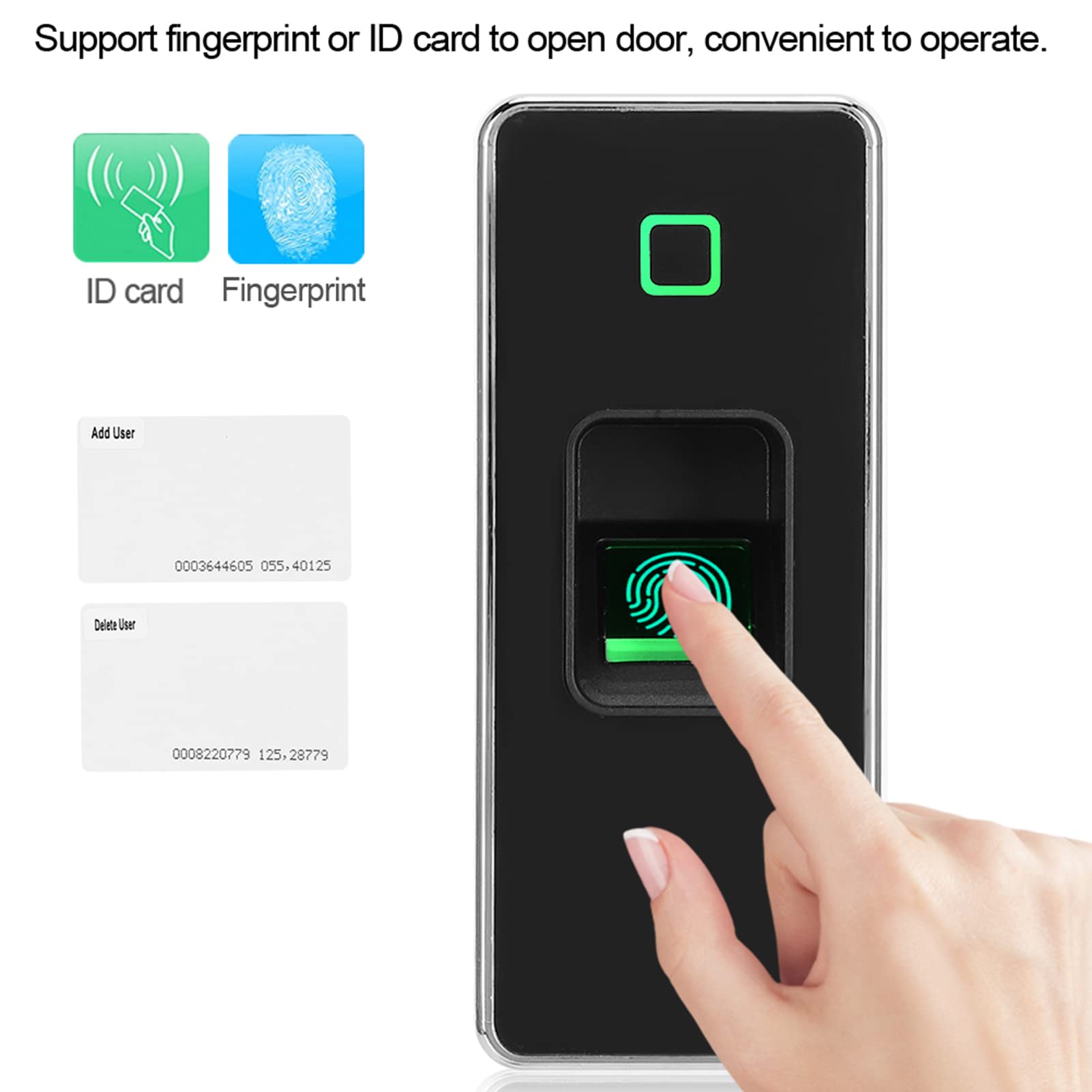 Kuuleyn Controller Accessi RFID Impronte Tastiera Controllo Accessi Metallo