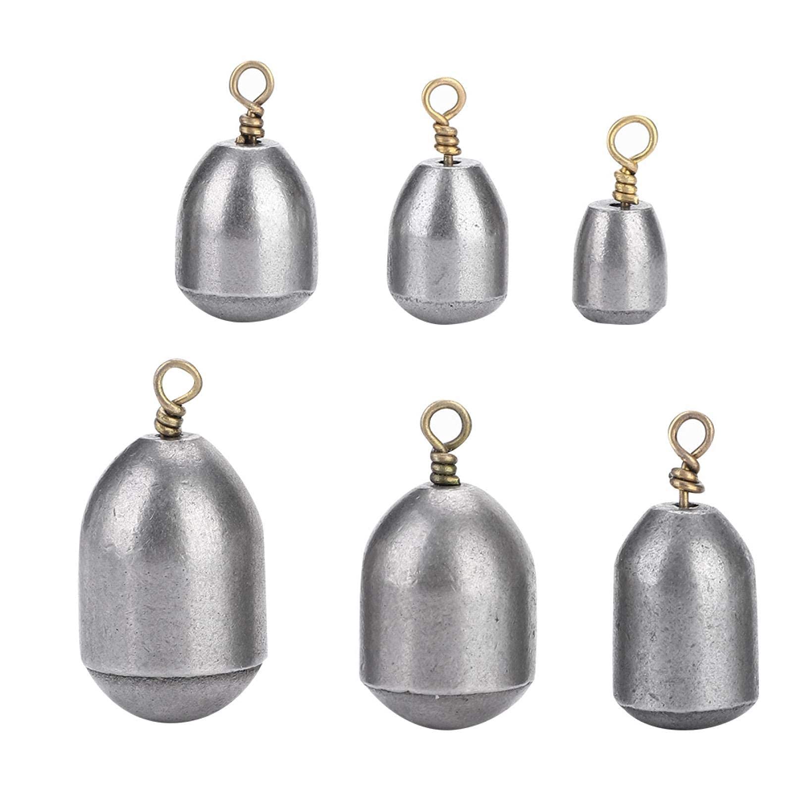 Kuuleyn Set Piombini da Pesca 18 Pezzi Piombi Sferici 4-28 g