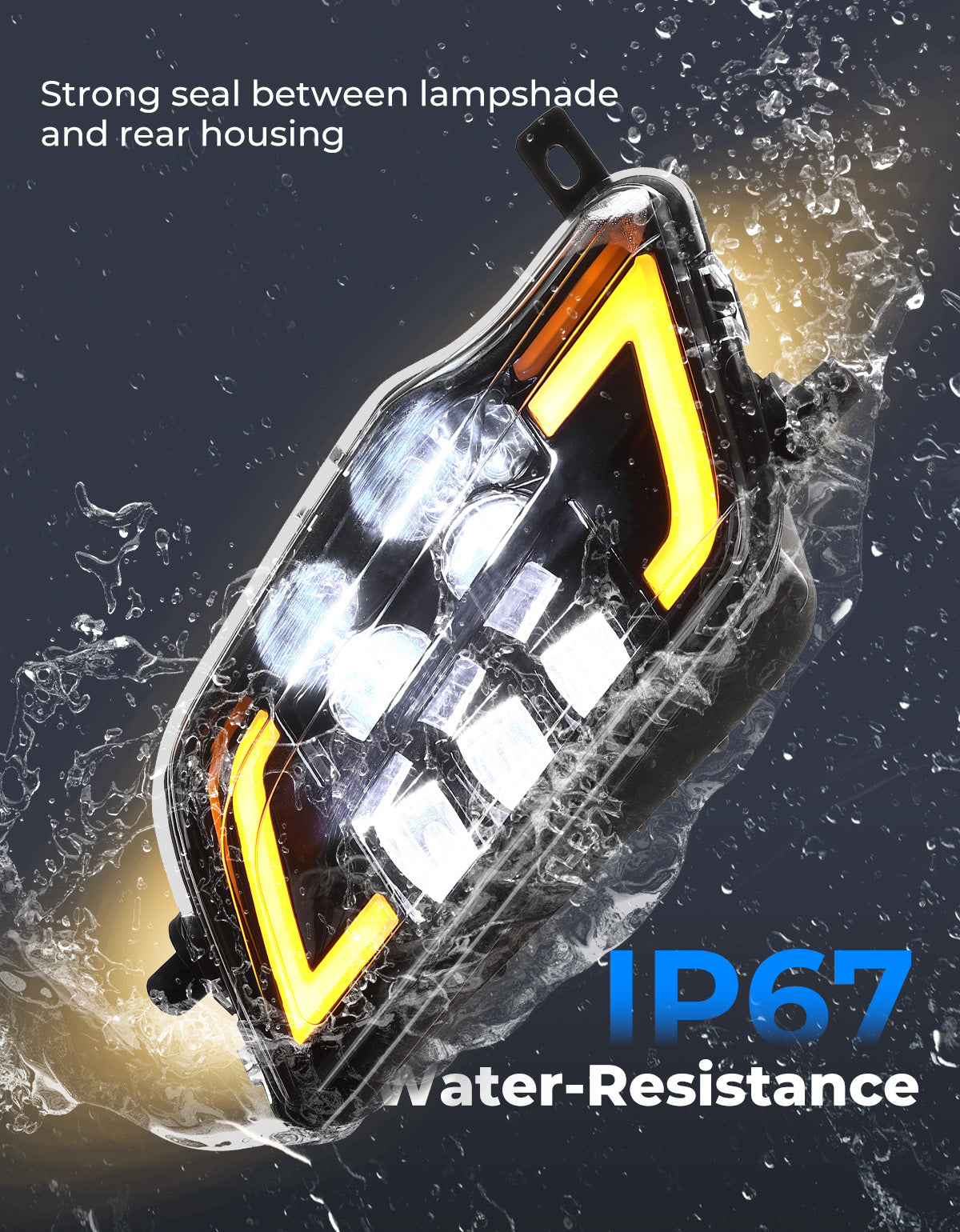 Kemimoto Pioneer Talon faro LED con freccia 5160LM