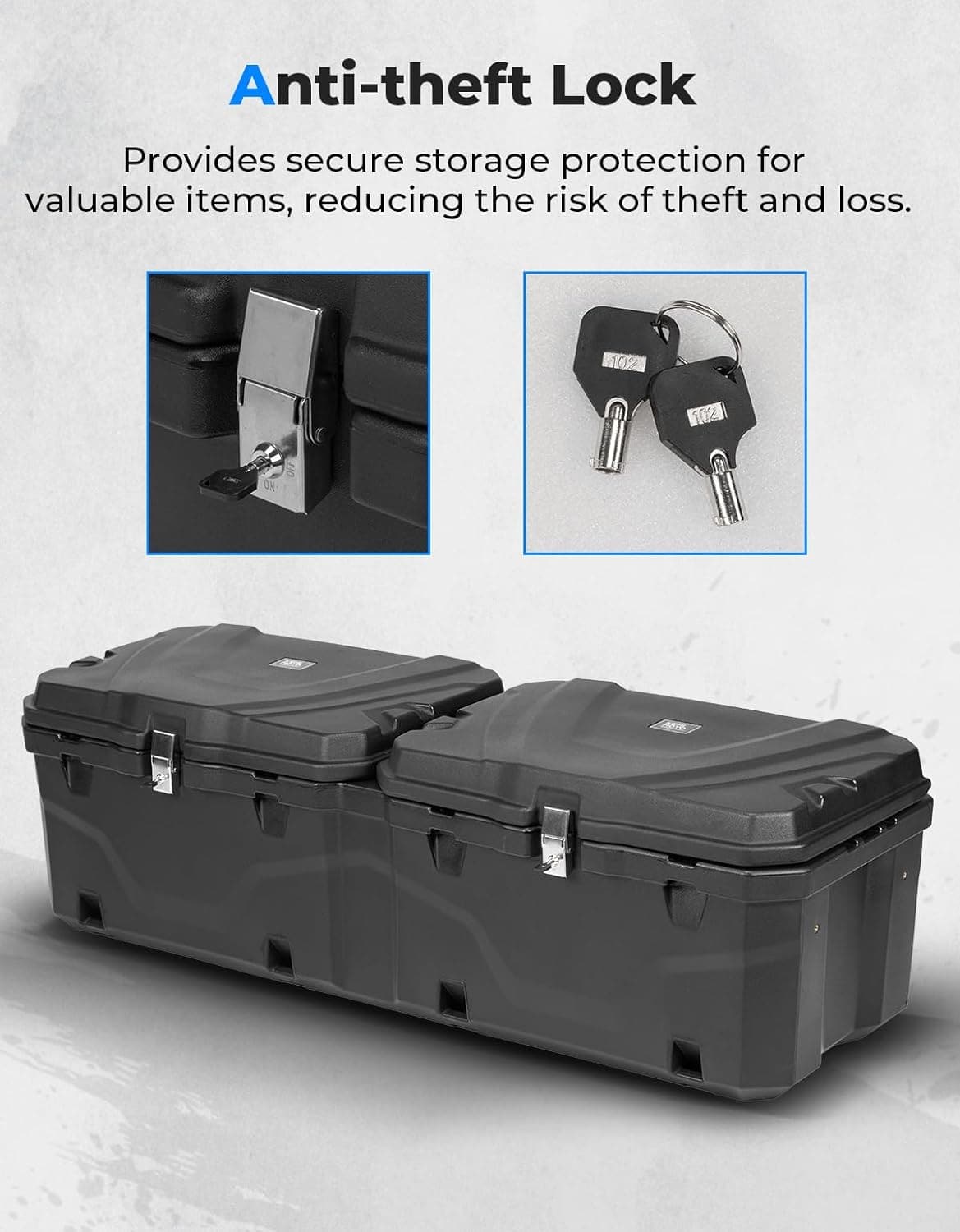 Kemimoto Ranger 1000 box posteriore cassone 110L doppia porta