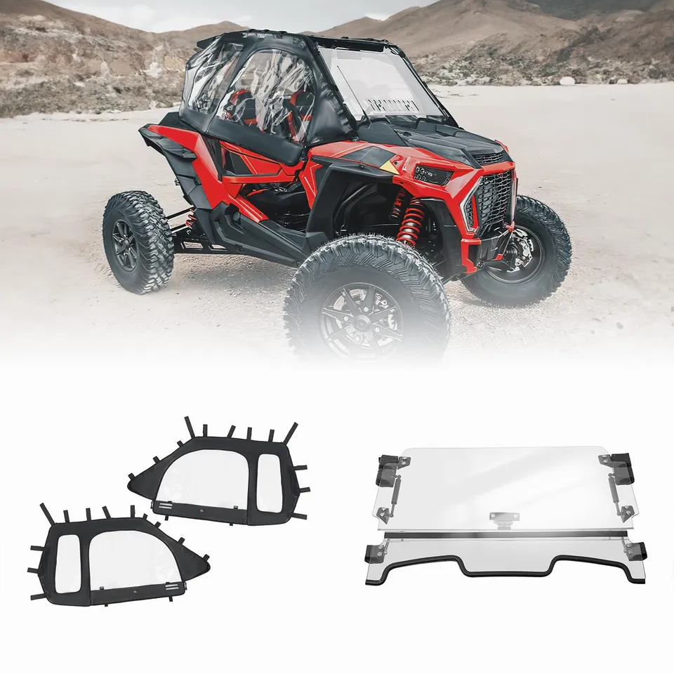 KEMIMOTO RZR XP 1000 porte morbide + parabrezza 3-in-1 kit