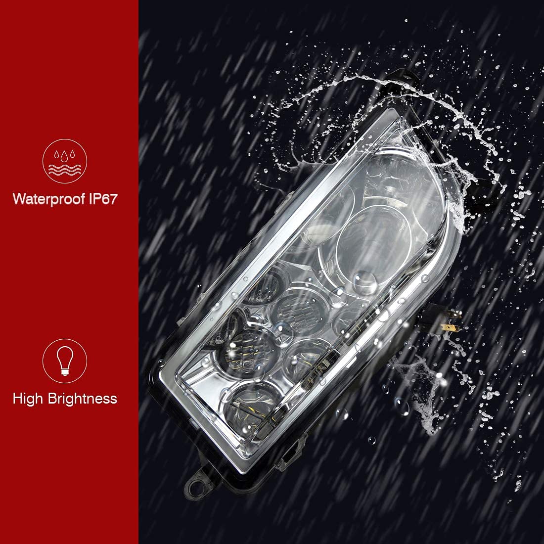 Kemimoto RZR XP 1000 fari LED anteriori coppia 30W