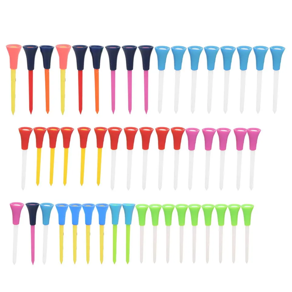 Kuuleyn Tee Golf Silicone 50 Pezzi 83 mm Colorati