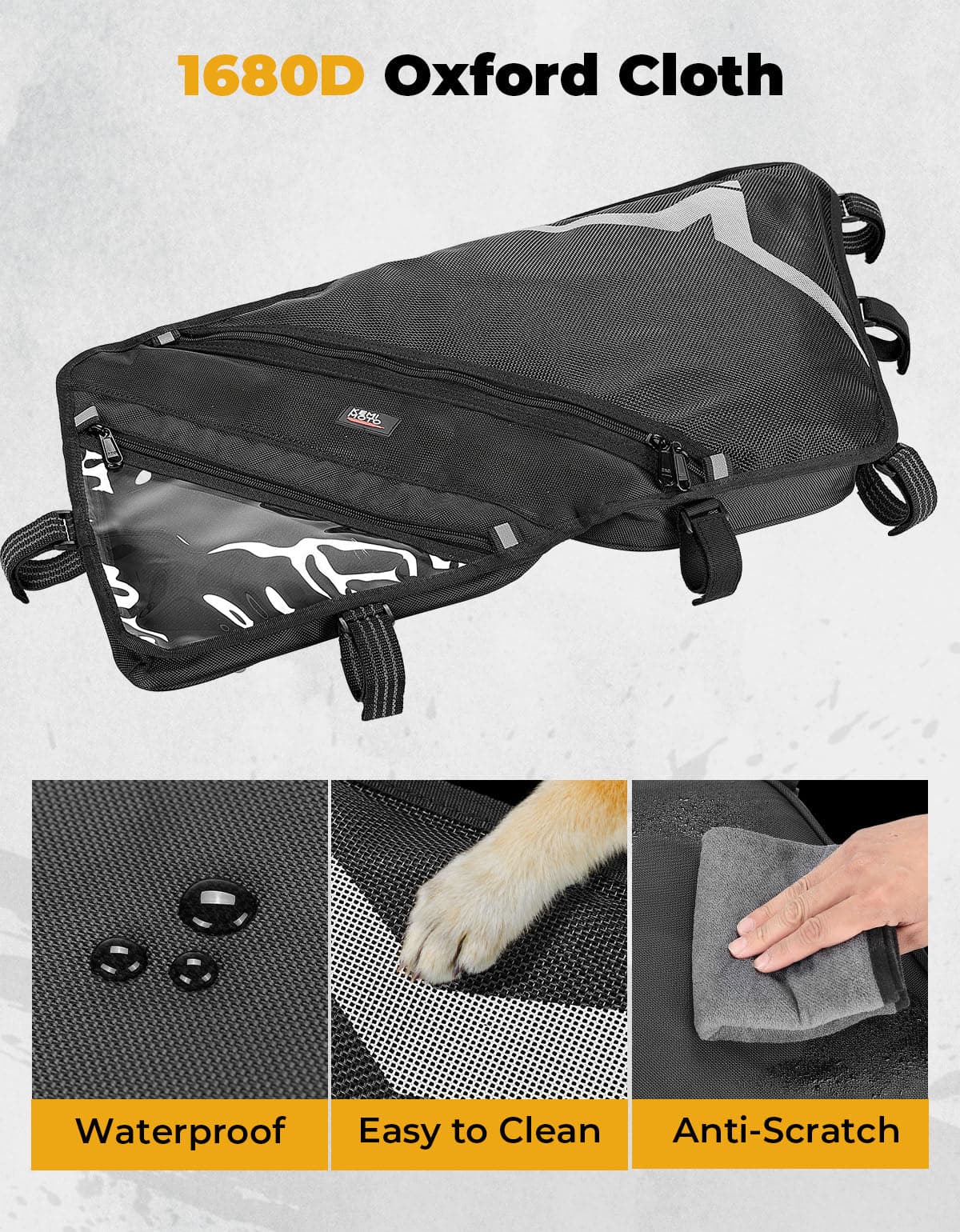 KEMIMOTO Borsa Tetto ZForce 500 800 1000 1680D 2 Pezzi