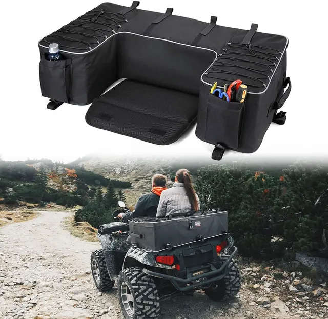 Kemimoto borsa posteriore ATV 55L con cuscino impermeabile