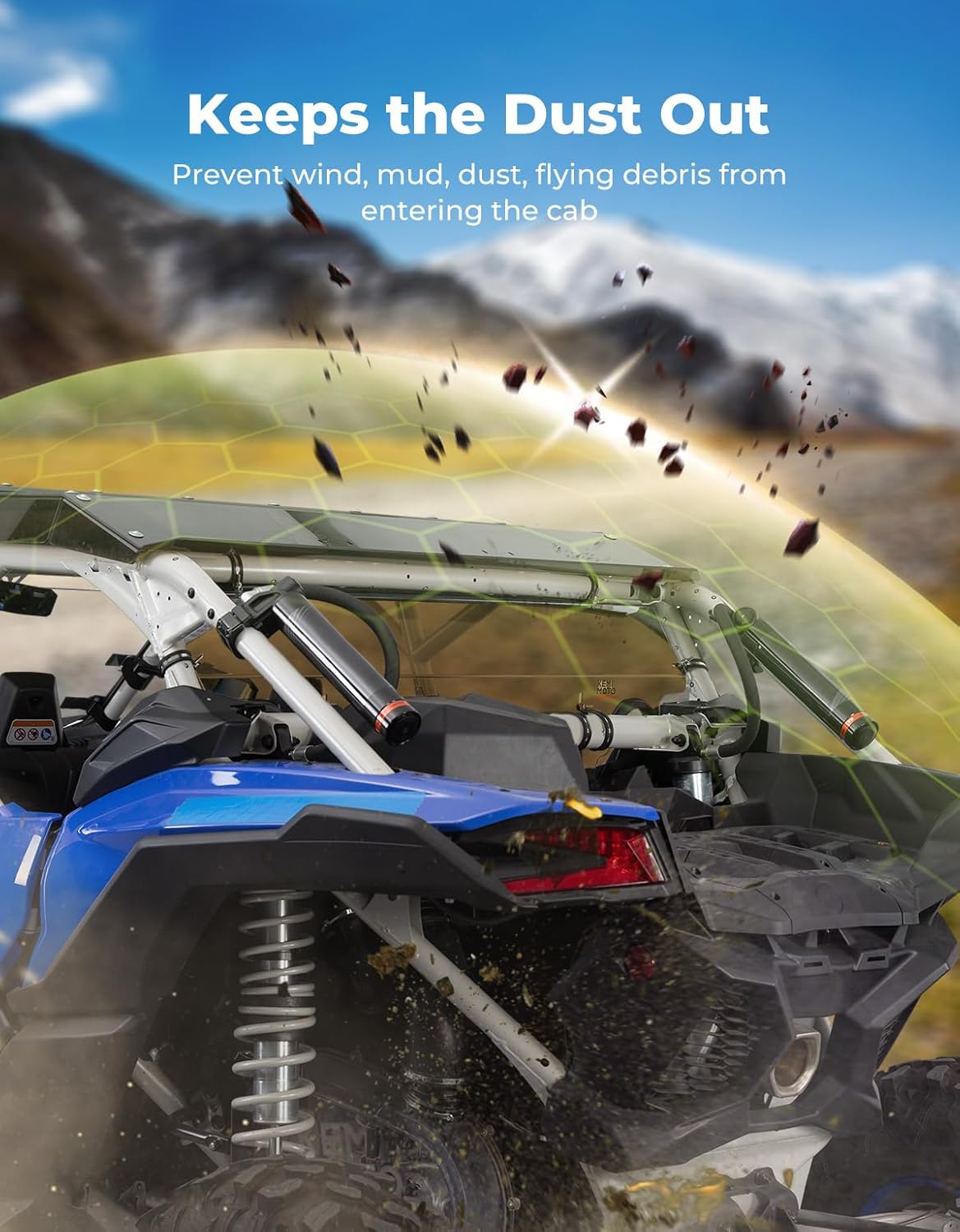 Kemimoto Maverick X3 lunotto posteriore fumè