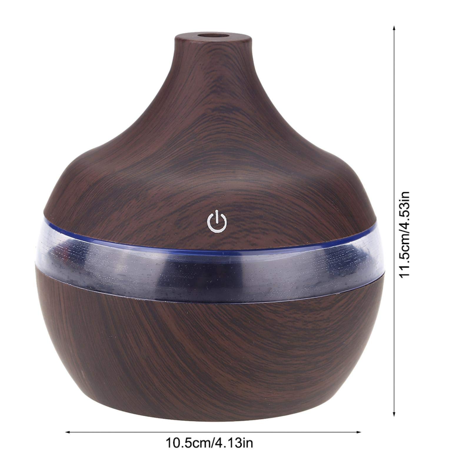 Kuuleyn Umidificatore USB 300ml Legno LED Colorati